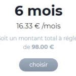 Tarif 6 mois jetunoo.fr